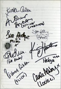 Autographs in First Edition of The War Diaries of Rene Artois